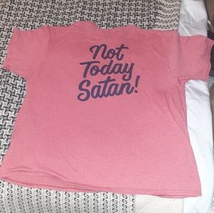 'Not Today' Satan Red Mens 2XL Graphic T shirt NWOT